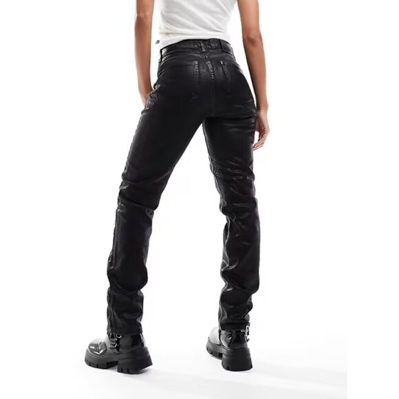 Only Riley High Rise Coated Straight Jeans - Picture 4 of 5
